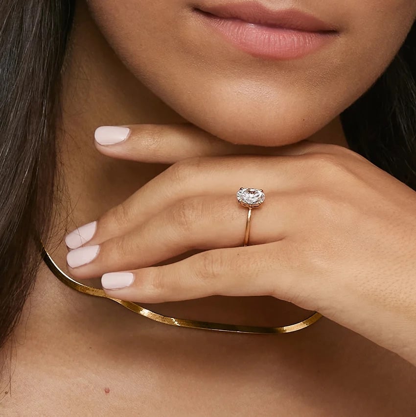 14K Rose Gold Petite Elodie 1.5mm Ring, large additional view 2