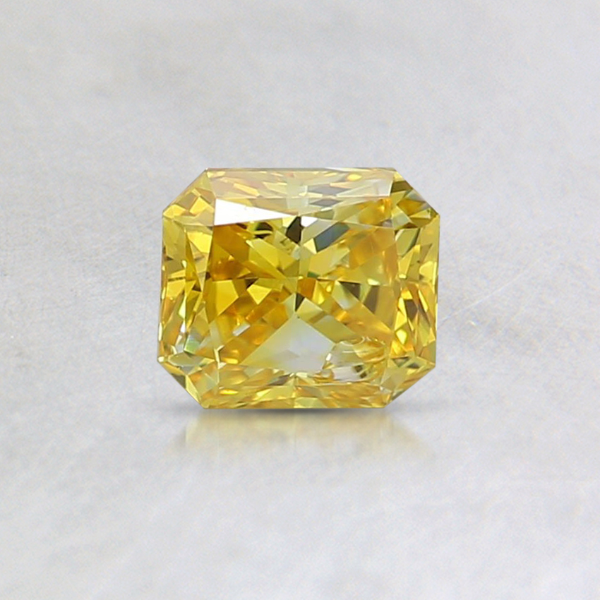0.49 Ct. Fancy Vivid Yellow Radiant Lab Grown Diamond