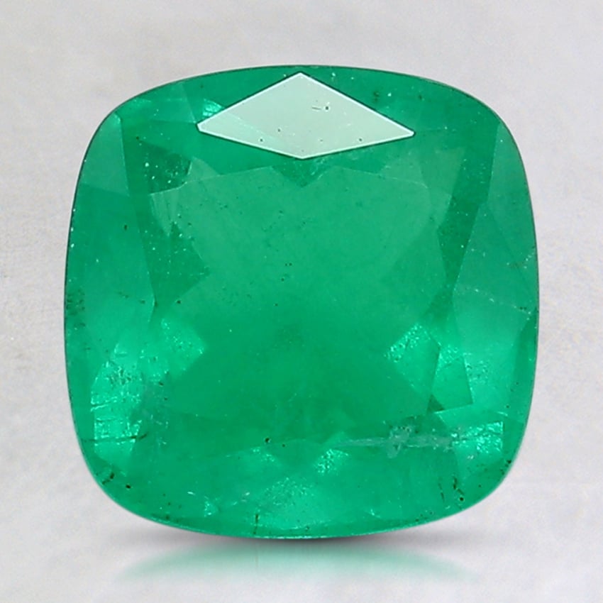 8mm Cushion Emerald