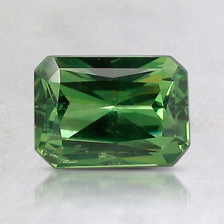 7.1x5.1mm Unheated Green Emerald Australian Sapphire