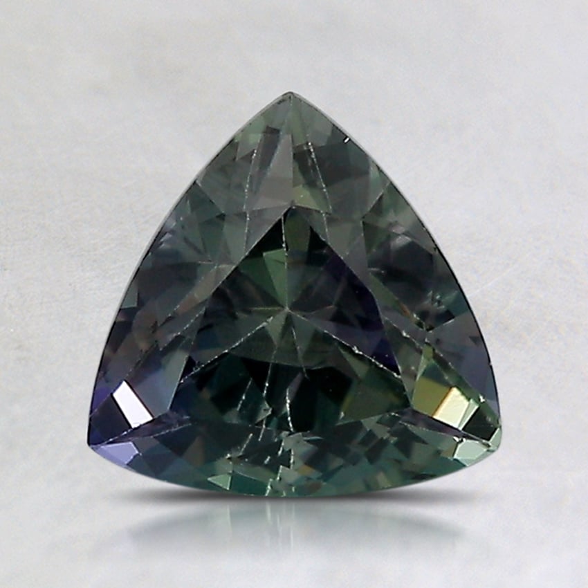 7.2mm Unheated Parti-Color Trillion Tanzanite