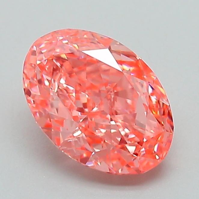 1.31 Ct. Fancy Vivid Pink Oval Lab Grown Diamond