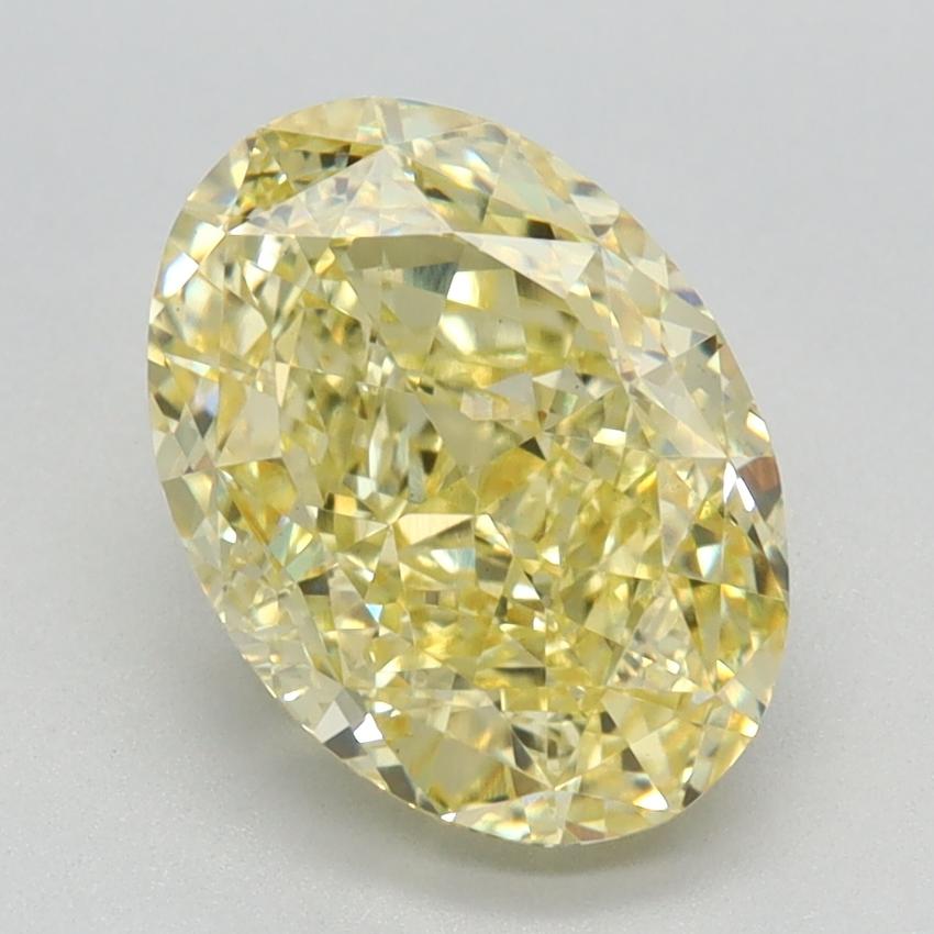 2.55 Ct. Fancy Intense Yellow Oval Lab Grown Diamond