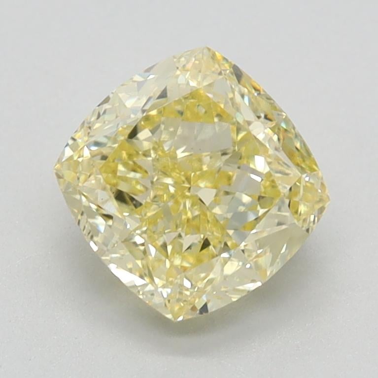 1.43 Ct. Fancy Intense Yellow Cushion Lab Grown Diamond