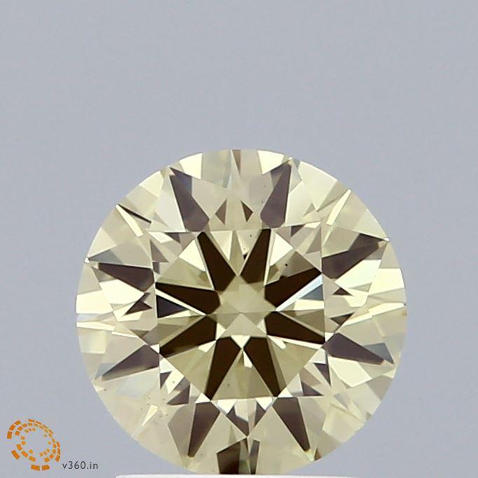 1.28 Ct. Fancy Light Yellow Round Lab Grown Diamond