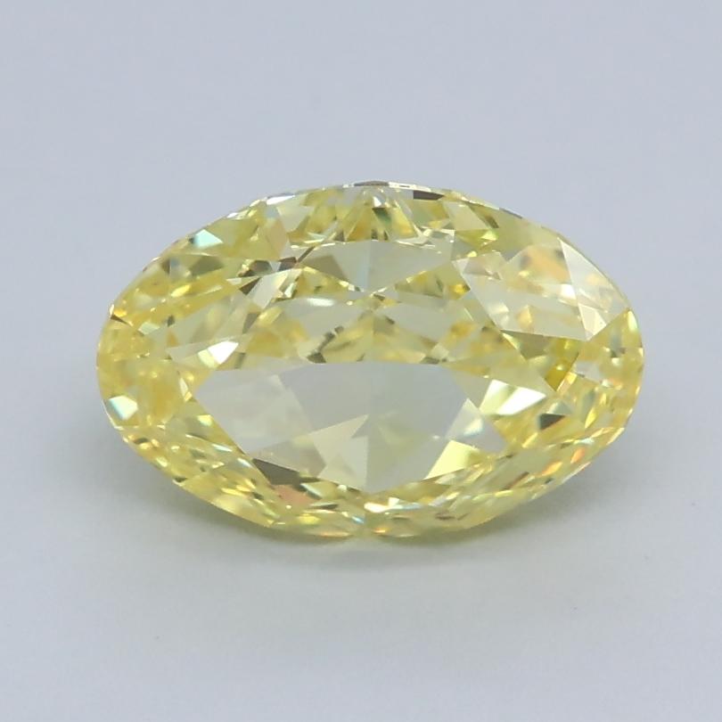 1.23 Ct. Fancy Intense Yellow Oval Lab Grown Diamond