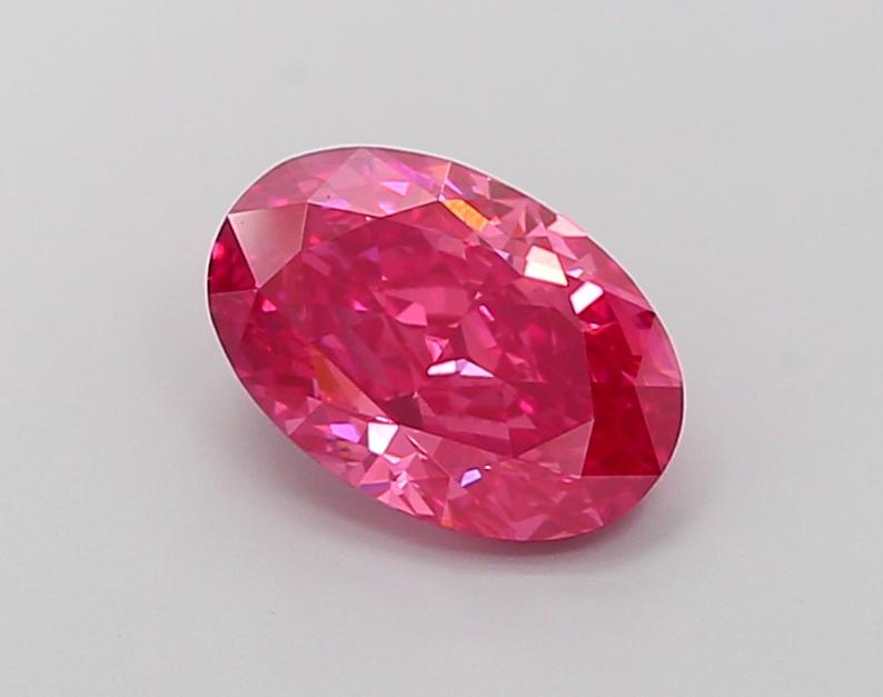 2.03 Ct. Fancy Vivid Pink Oval Lab Grown Diamond