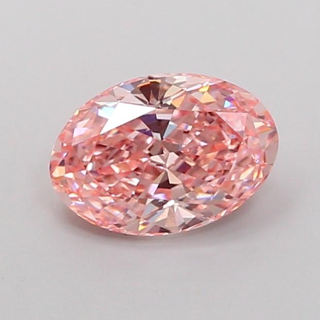 1.54 Ct. Fancy Vivid Pink Oval Lab Grown Diamond