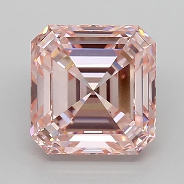 3.01 Ct. Fancy Intense  Pink Asscher Lab Grown Diamond