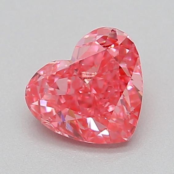 0.36 Ct. Fancy Vivid  Pink Heart Lab Grown Diamond
