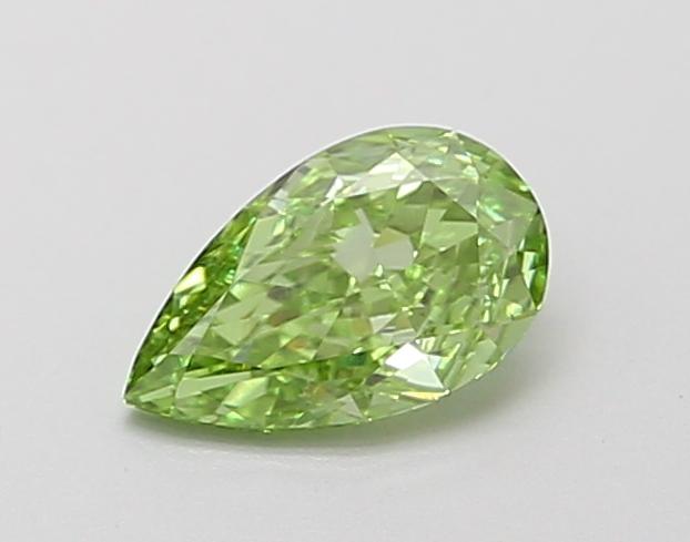 0.42 Ct. Fancy Vivid Green Pear Lab Grown Diamond