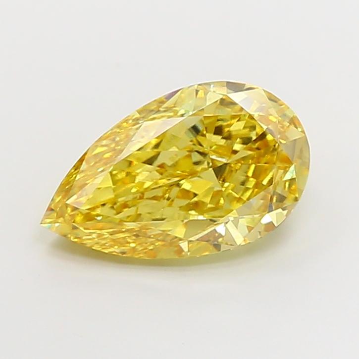 5.01 Ct. Fancy Vivid Yellow Pear Lab Grown Diamond