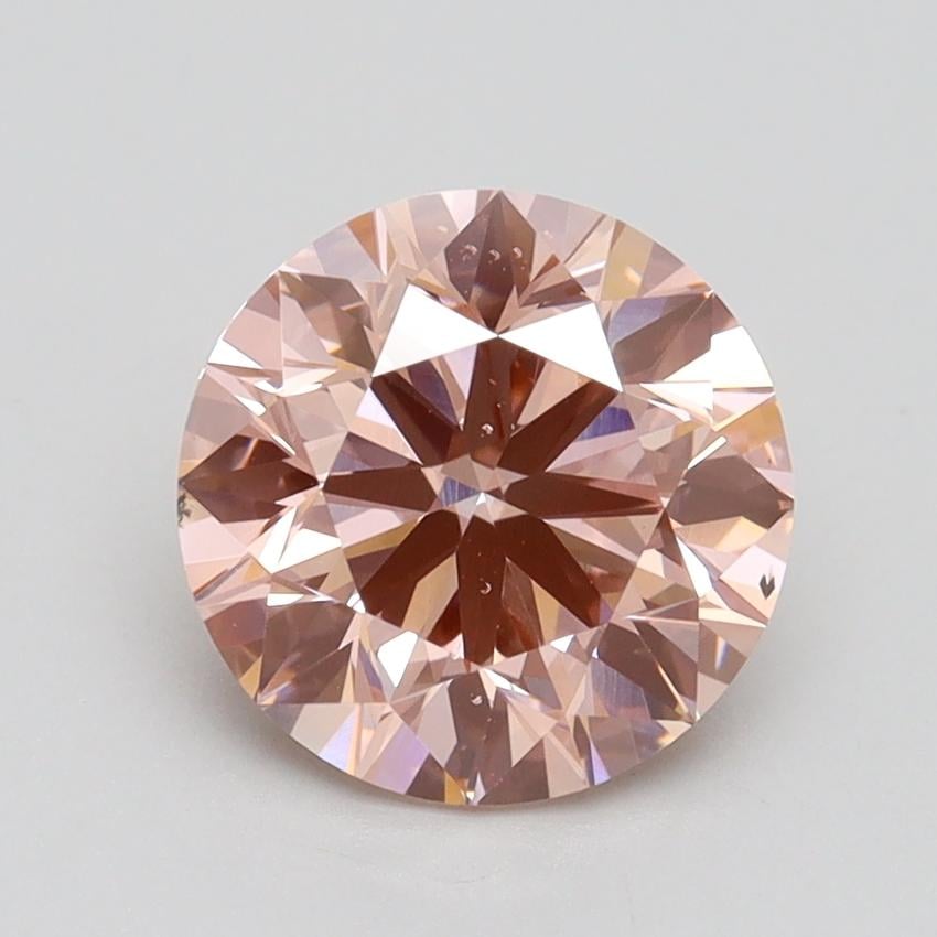 2.00 Ct. Fancy Intense Pink Round Lab Grown Diamond