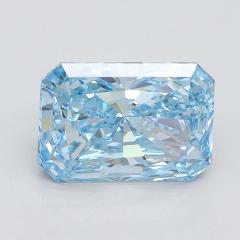 1.70 Ct. Fancy Vivid Blue Radiant Lab Grown Diamond