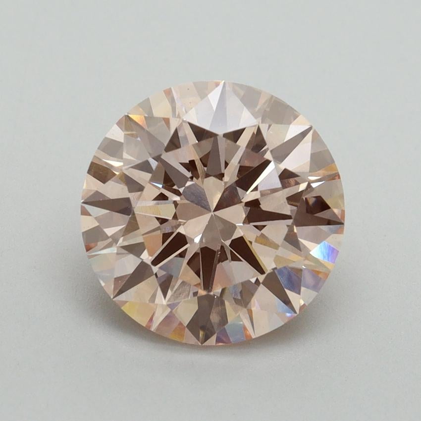3.01 Ct. Fancy Intense Pink Round Lab Grown Diamond