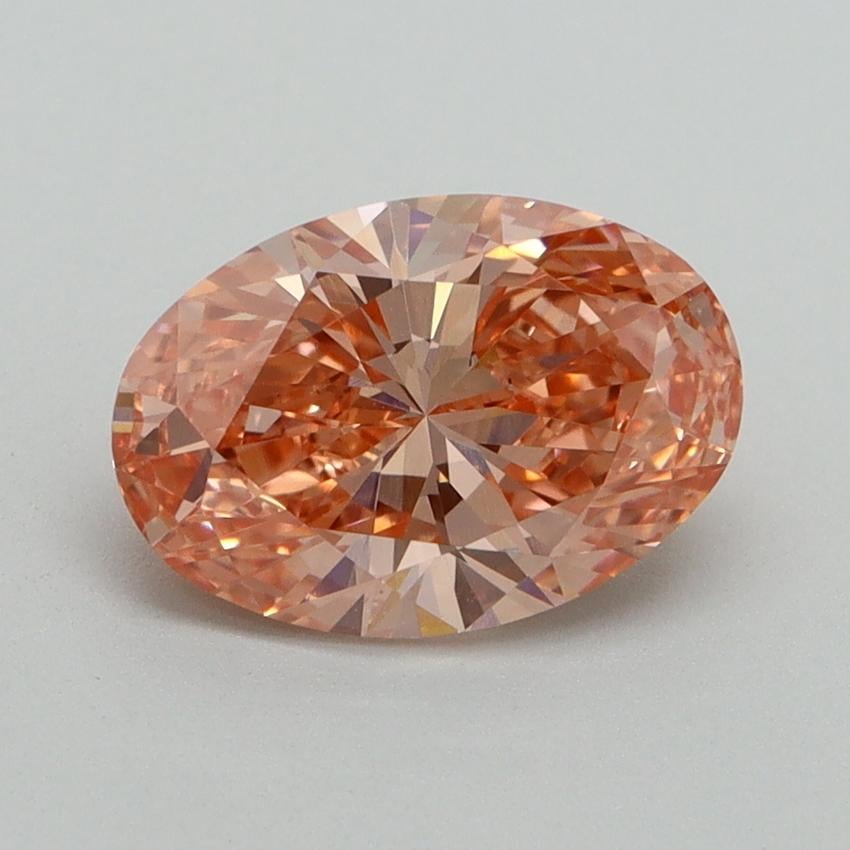 1.70 Ct. Fancy Vivid Pink Oval Lab Grown Diamond