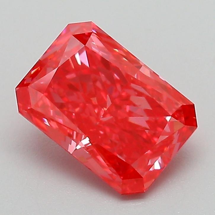 1.54 Ct. Fancy Vivid  Pink Radiant Lab Grown Diamond