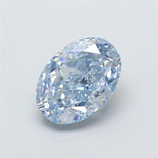 1.03 Ct. Fancy Intense  Blue Oval Lab Grown Diamond