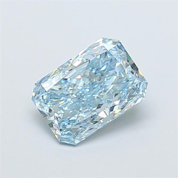 1.54 Ct. Fancy Vivid Blue Radiant Lab Grown Diamond