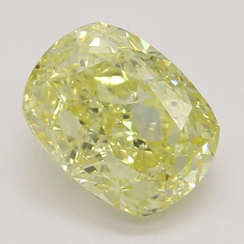 1.01 Ct. Fancy Intense Yellow Cushion Diamond