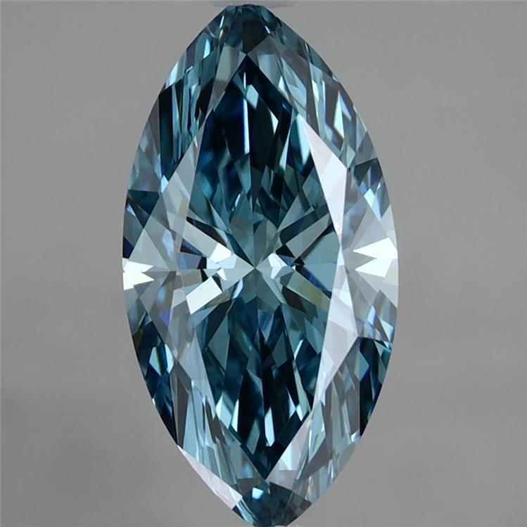 1.60 Ct. Fancy Vivid  Blue Marquise Lab Grown Diamond