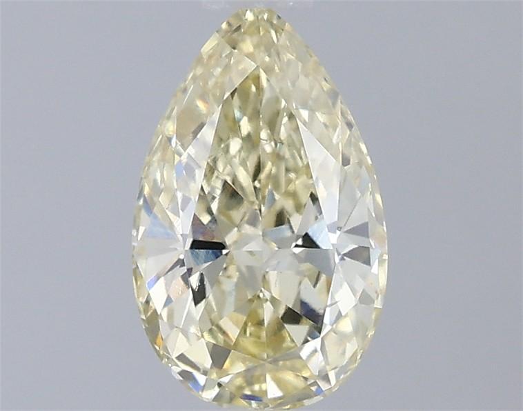 0.77 Ct. Fancy Light Yellow Pear Lab Grown Diamond