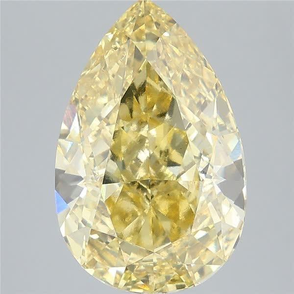 5.03 Ct. Fancy Intense Yellow Pear Lab Grown Diamond
