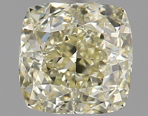 0.84 Ct. Fancy Light Yellow Cushion Diamond