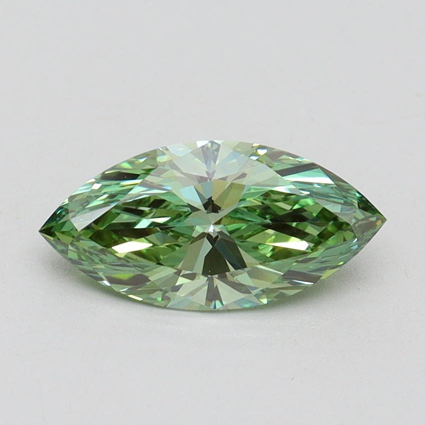 1.04 Ct. Fancy Vivid Green Marquise Lab Grown Diamond