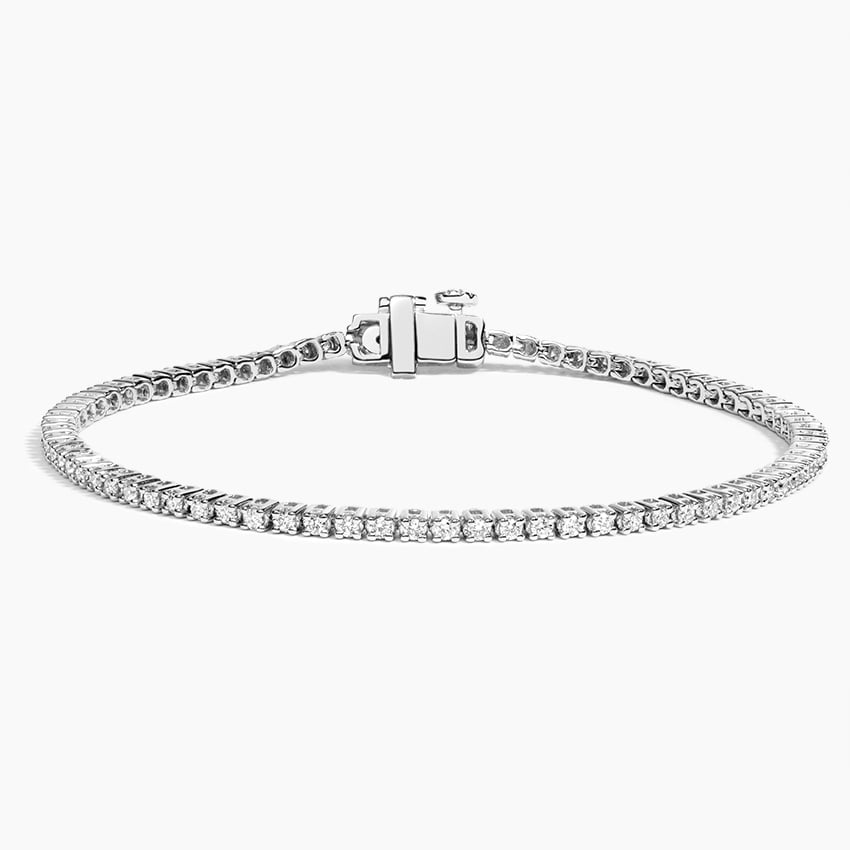 18K White Gold 7 in. Diamond Line Tennis Bracelet (1 ct. tw.)