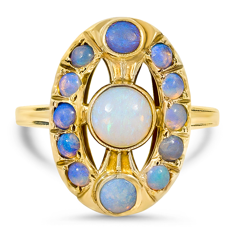 Victorian Opal Cocktail Ring
