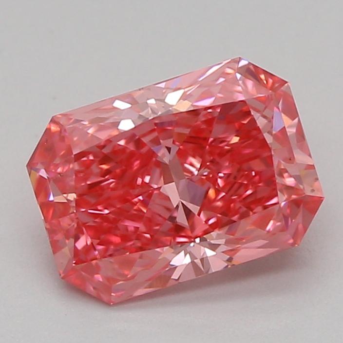0.77 Ct. Fancy Vivid Pink Radiant Lab Grown Diamond