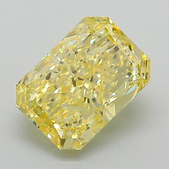 1.55 Ct. Fancy Vivid Yellow Radiant Lab Grown Diamond
