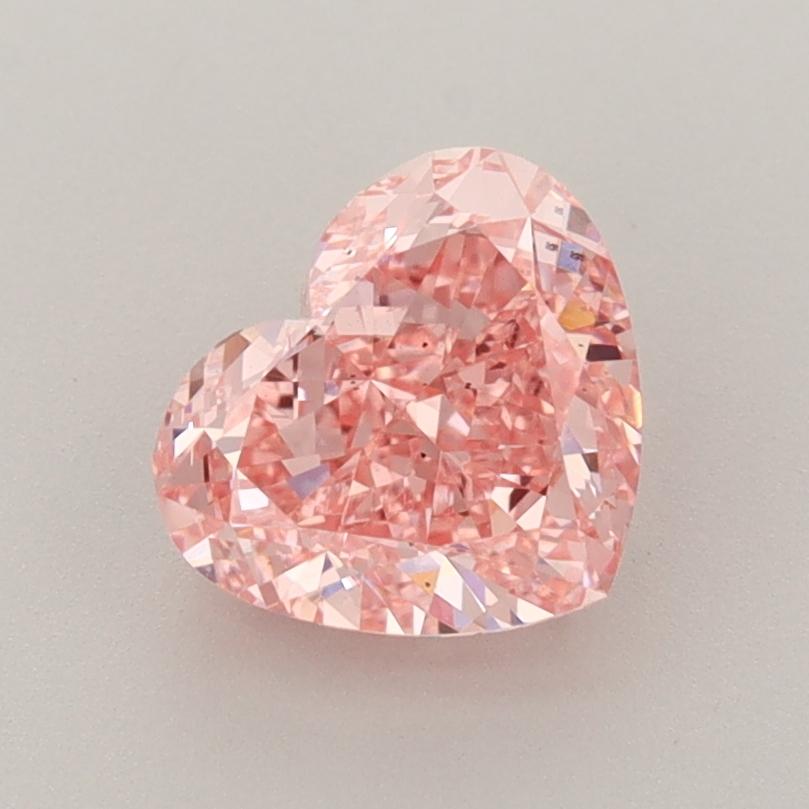 1.60 Ct. Fancy Vivid  Pink Heart Lab Grown Diamond
