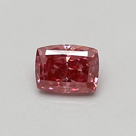 0.35 Ct. Fancy Vivid Pink Cushion Lab Grown Diamond
