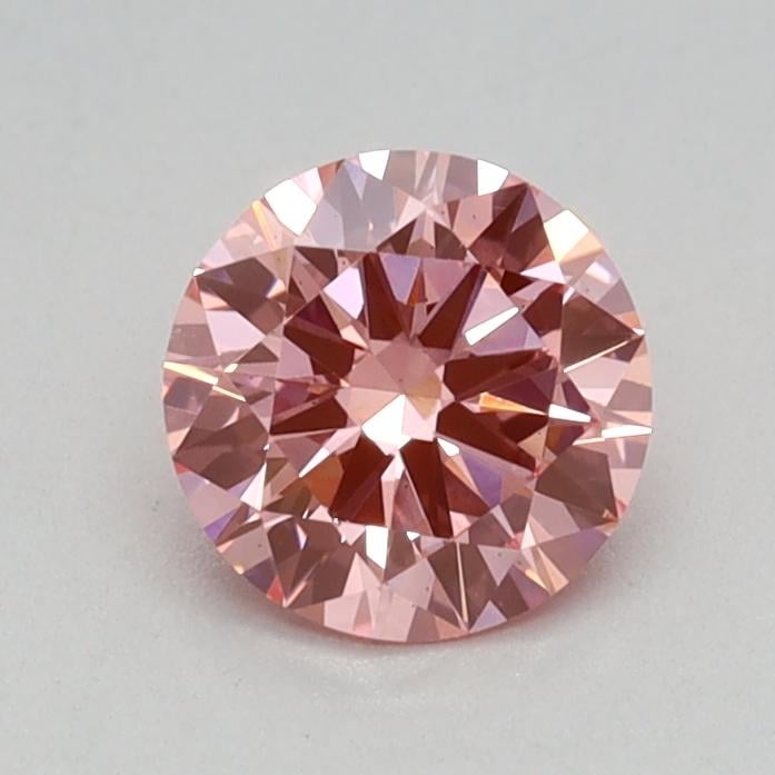 0.50 Ct. Fancy Vivid Pink Round Lab Grown Diamond