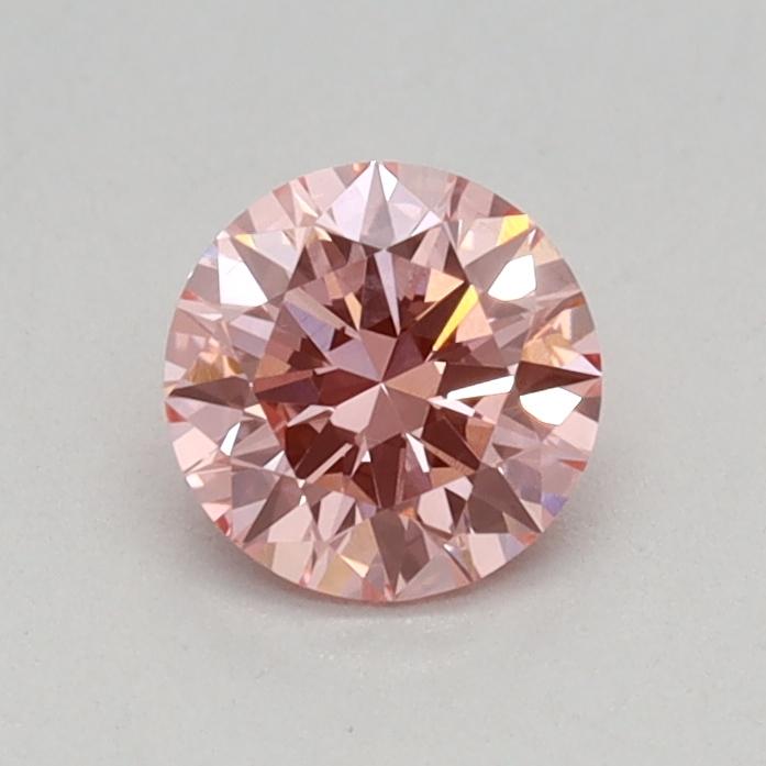 0.40 Ct. Fancy Vivid Pink Round Lab Grown Diamond