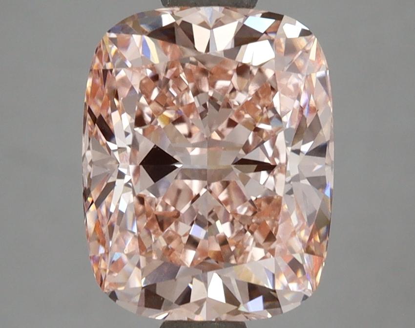 3.32 Ct. Fancy Intense Pink Cushion Lab Grown Diamond