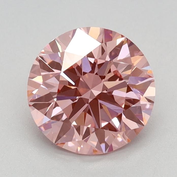 1.00 Ct. Fancy Vivid  Pink Round Lab Grown Diamond