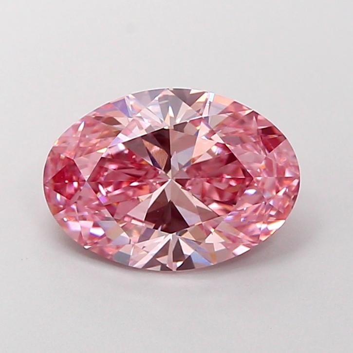 2.01 Ct. Fancy Vivid Pink Oval Lab Grown Diamond