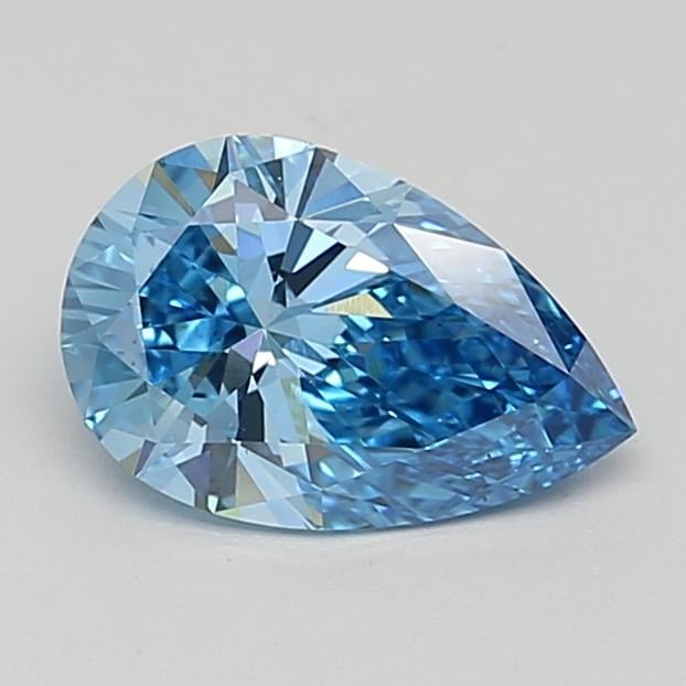 1.51 Ct. Fancy Vivid  Blue Pear Lab Grown Diamond