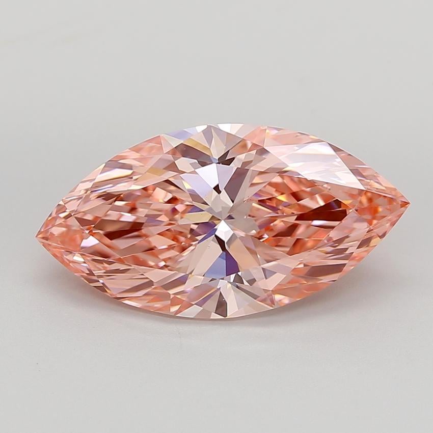 5.99 Ct. Fancy Vivid Pink Marquise Lab Grown Diamond