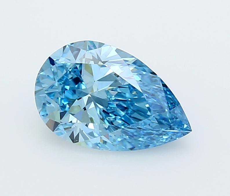 1.77 Ct. Fancy Vivid  Blue Pear Lab Grown Diamond