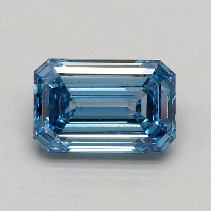 0.60 Ct. Fancy Intense Blue Emerald Lab Grown Diamond