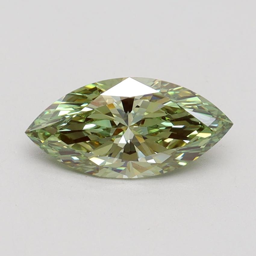 1.05 Ct. Fancy Vivid Green Marquise Lab Grown Diamond