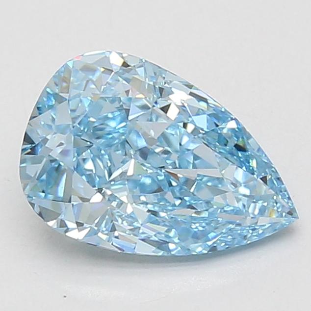 2.06 Ct. Fancy Vivid Blue Pear Lab Grown Diamond