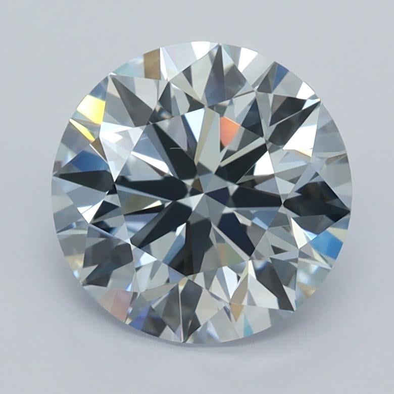 2.01 Ct. Fancy Light  Blue Round Lab Grown Diamond
