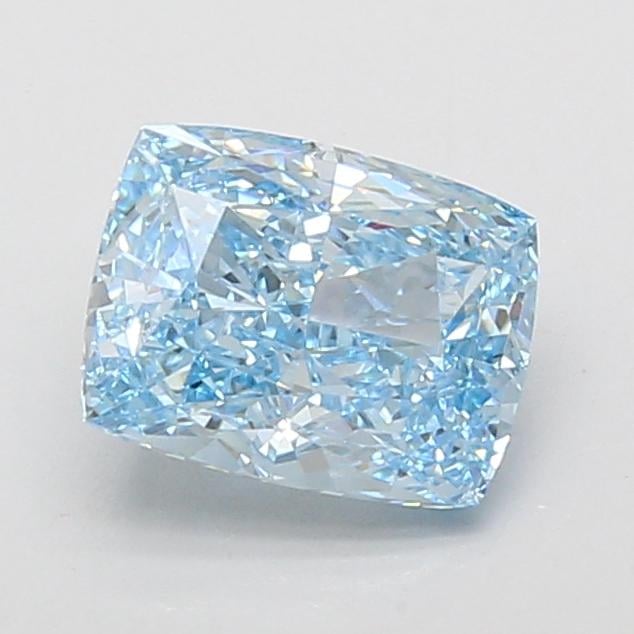 1.70 Ct. Fancy Vivid Blue Cushion Lab Grown Diamond