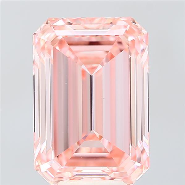 6.50 Ct. Fancy Vivid  Pink Emerald Lab Grown Diamond