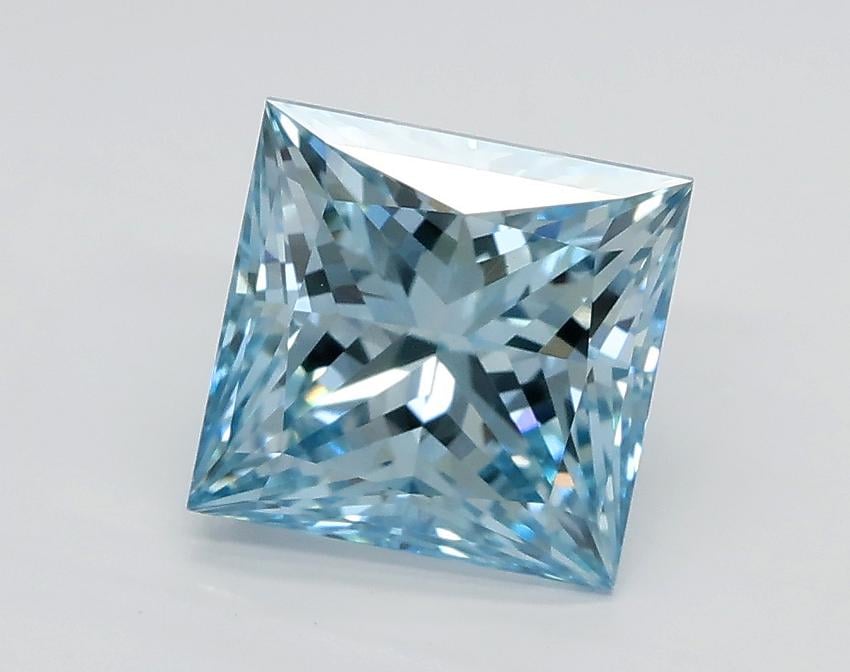 1.92 Ct. Fancy Intense Blue Princess Lab Grown Diamond